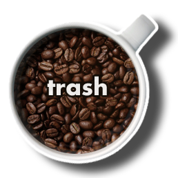 coffee trash full